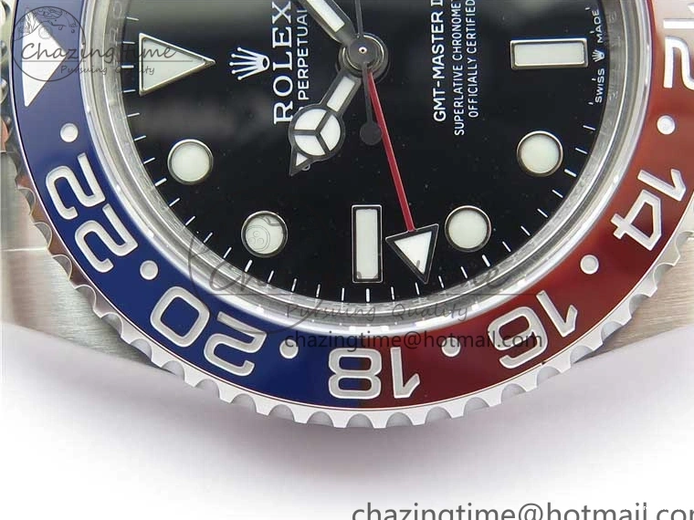 0407 Stylish GMT-Master II 126710 BLRO 904L BP Maker 1:1 Best Edition Black Dial On 904L Oyster Bracelet A3285 (Correct Hand Stack) 2521